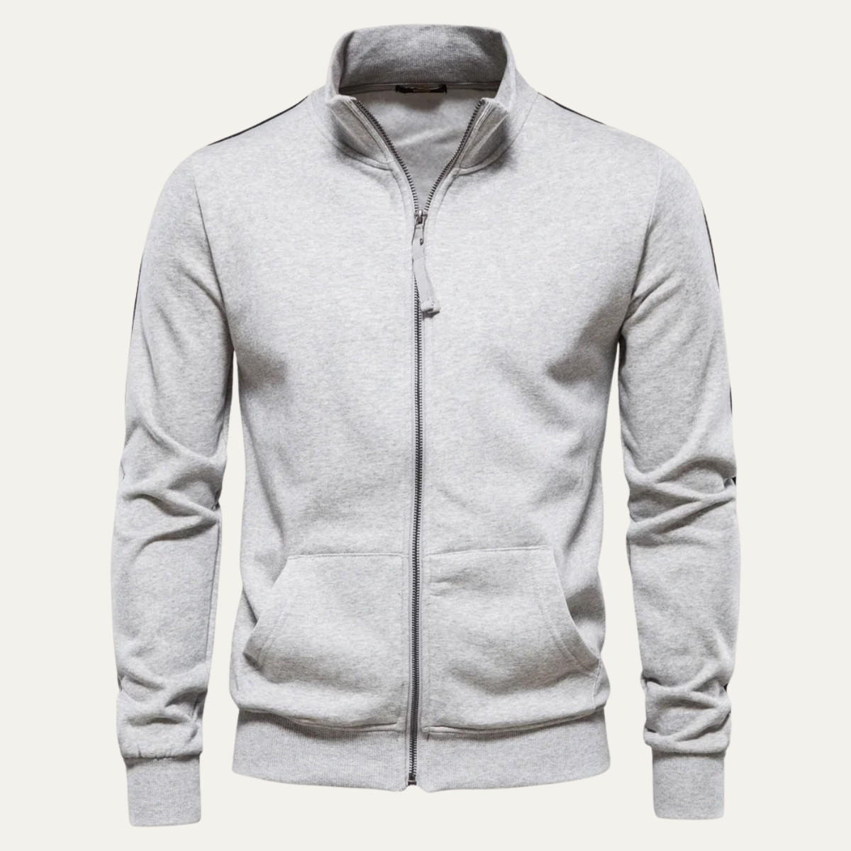 The Carmarthen Men’s Zip Up Casual Cotton Jacket with Pockets