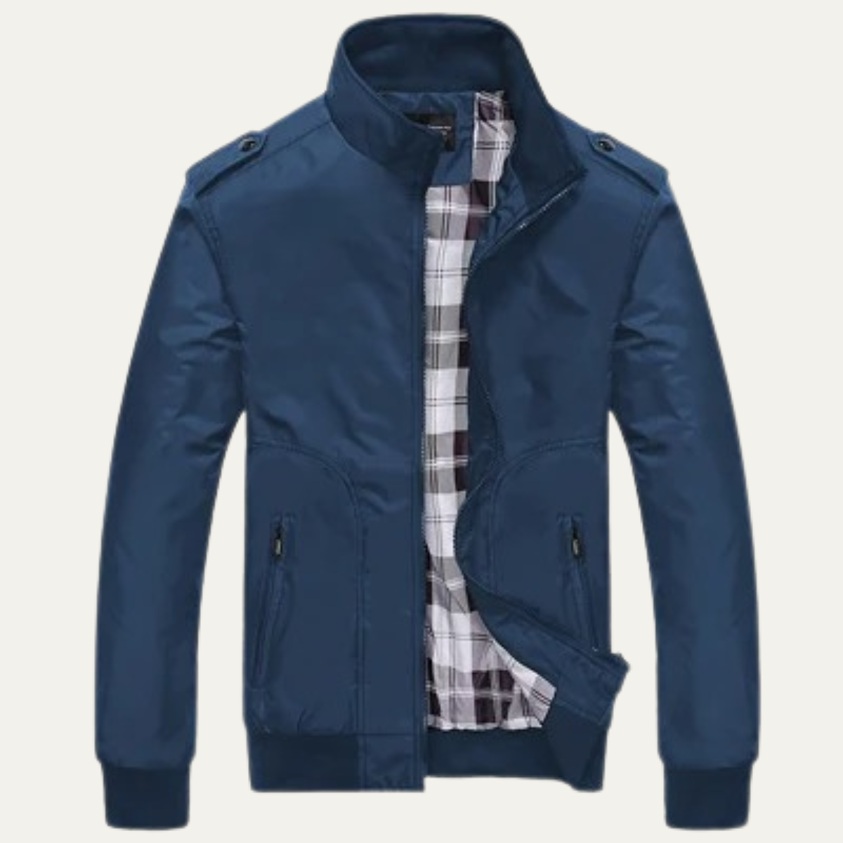 The Firenze Men's Lightweight Stand Collar Bomber Jacket