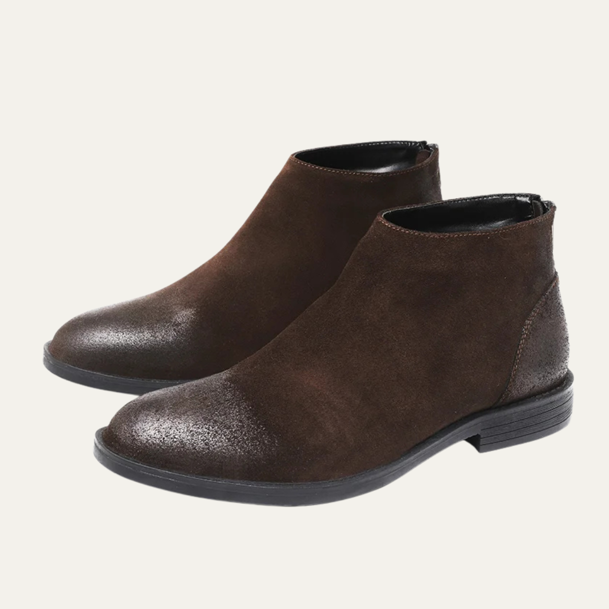 The Vicenza Men’s Zip Up Suede Leather Ankle Boots