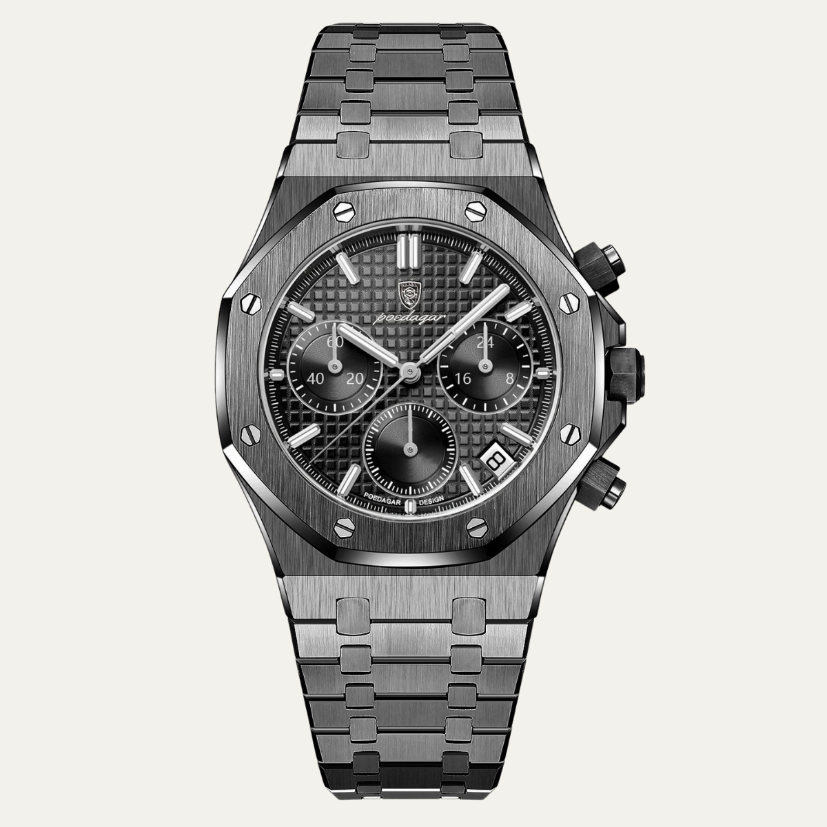 The Crestbrook Men's Waterproof Quartz Chronograph Watch