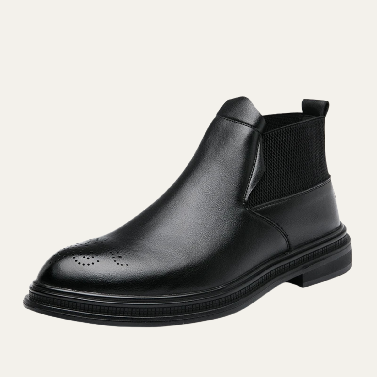 The Summerville Men’s Leather Brogue Detail Smart Casual Ankle Boots