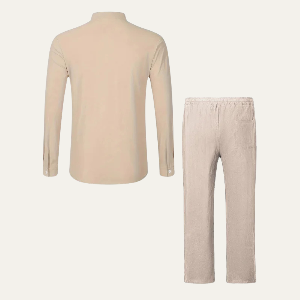 The Hillvale Men’s Lightweight Casual Linen Set – Polo & Pants