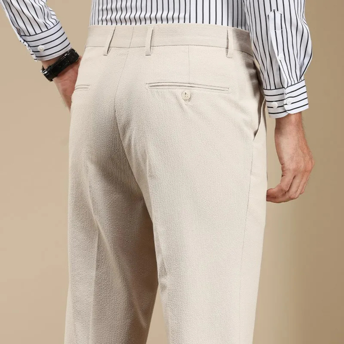The Barbaresco Men’s Anti Wrinkle Straight Leg Dress Pants
