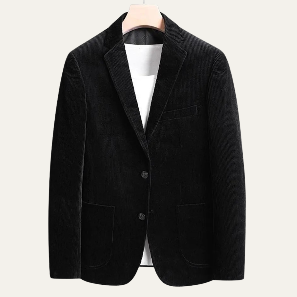 The Lancaster Men’s Thick Flannel Corduroy Business Blazer Jacket