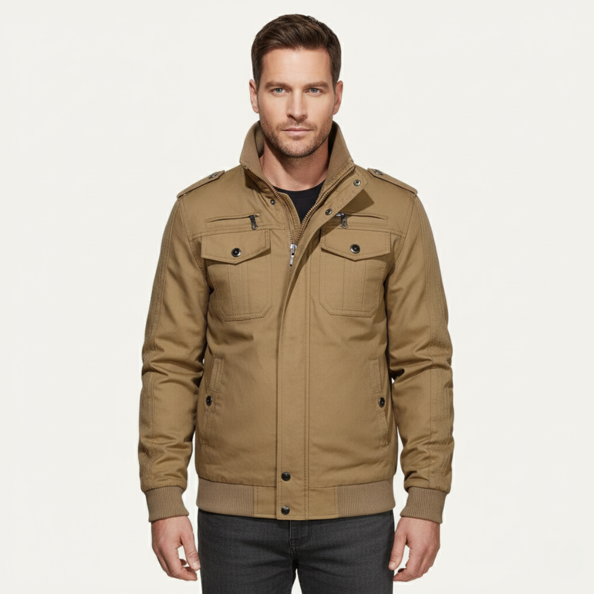 The Fairfax Men's Fleece Lined Warm Bomber Jacket