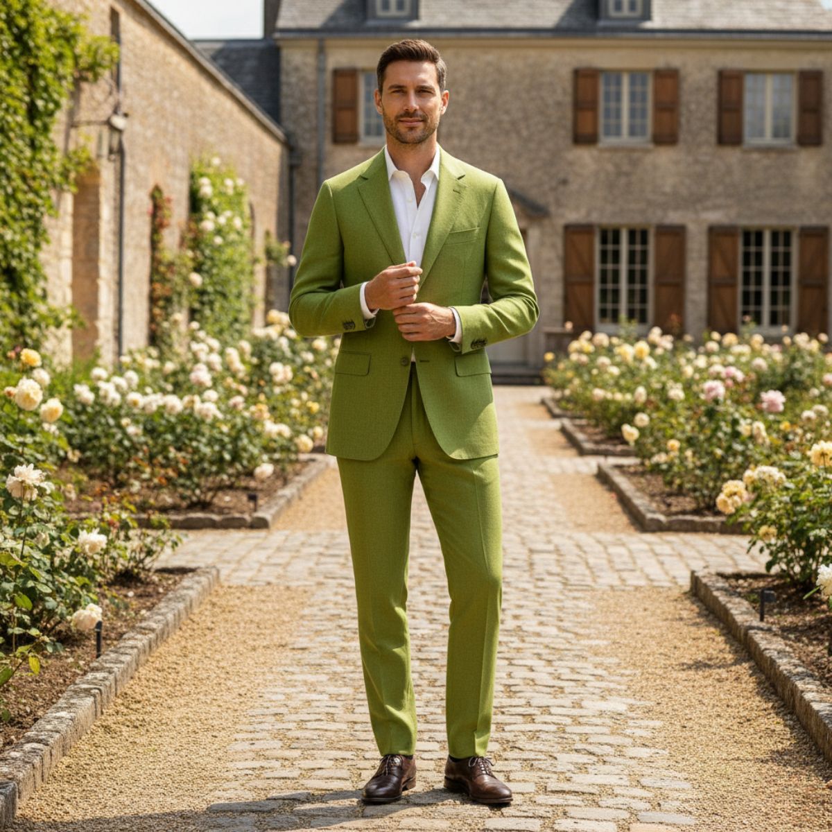 The Carroway Elegant Linen Suit