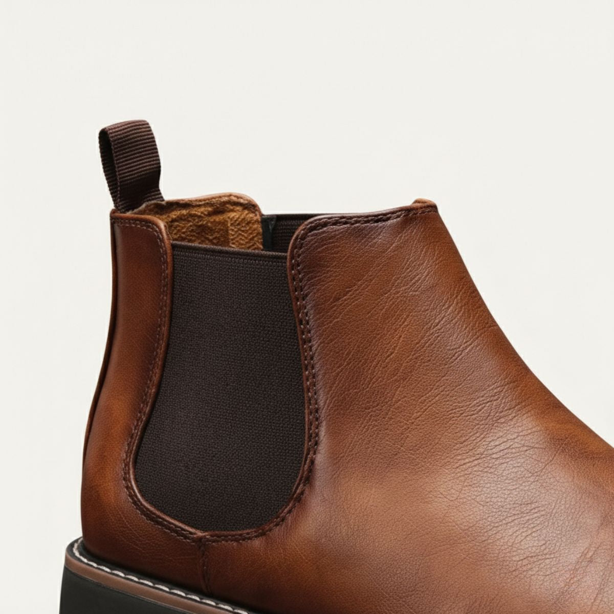 The Highlands Men's Durable Leather Chelsea Boots