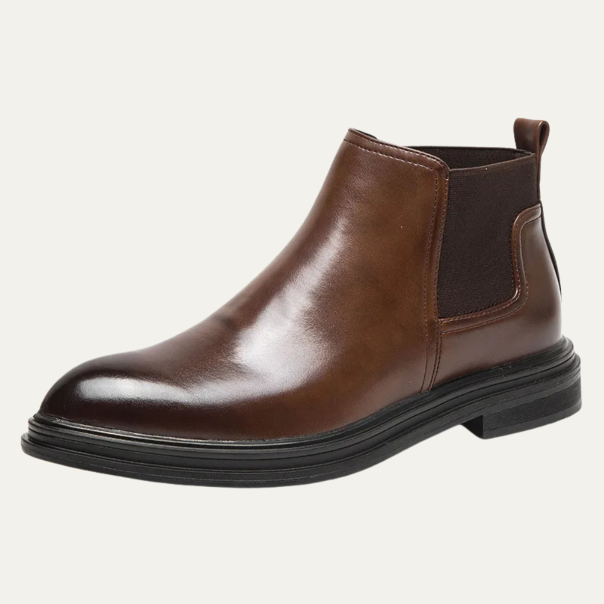 The Wellington Men’s Classic Winter Ankle Dress Chelsea Leather Boots