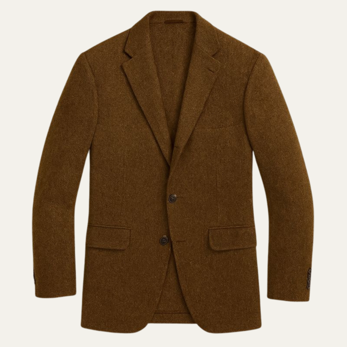 The Crotone Men’s Single Breasted Wool Tweed Herringbone Blazer
