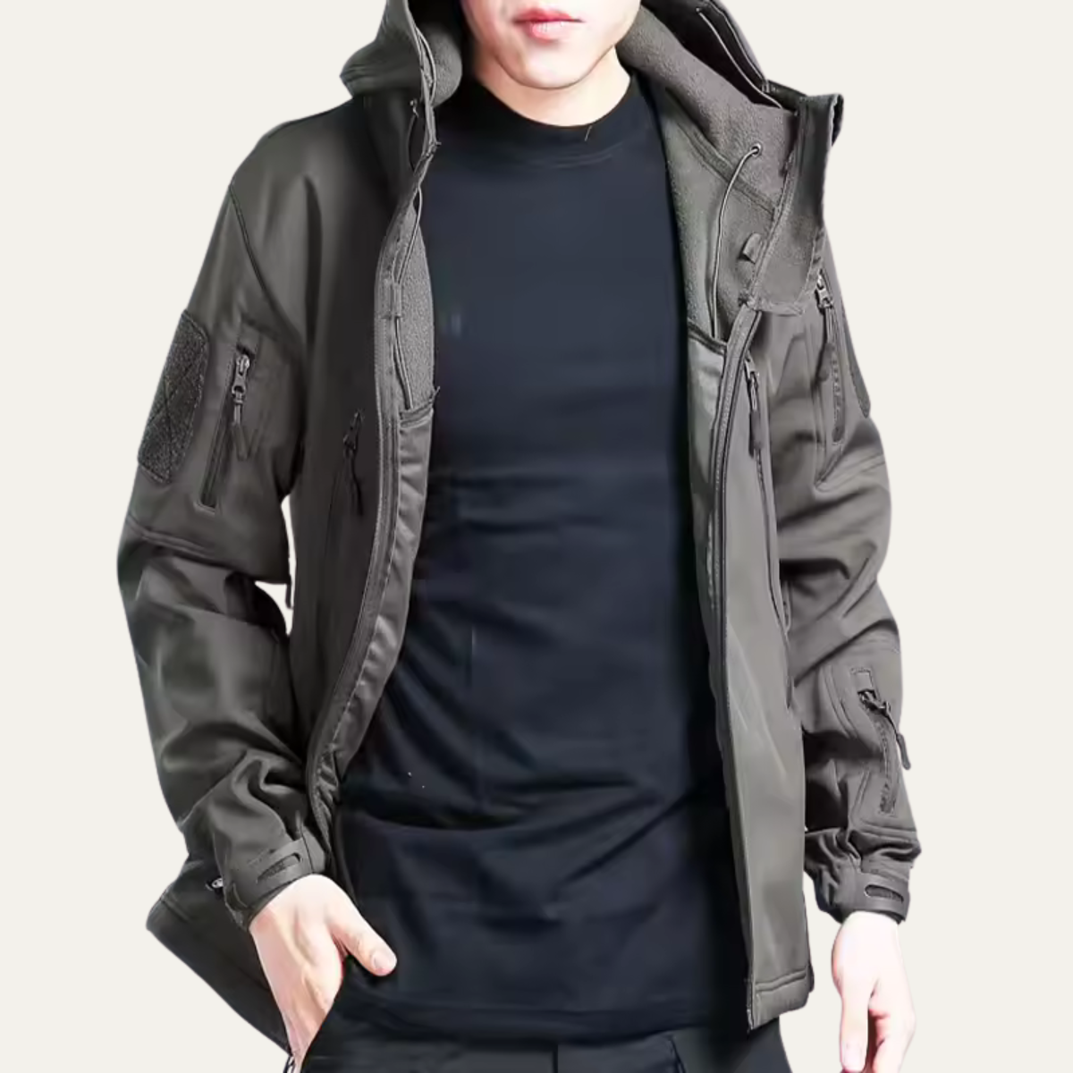The Falkirk Men’s Waterproof Tactical Jacket with Hood