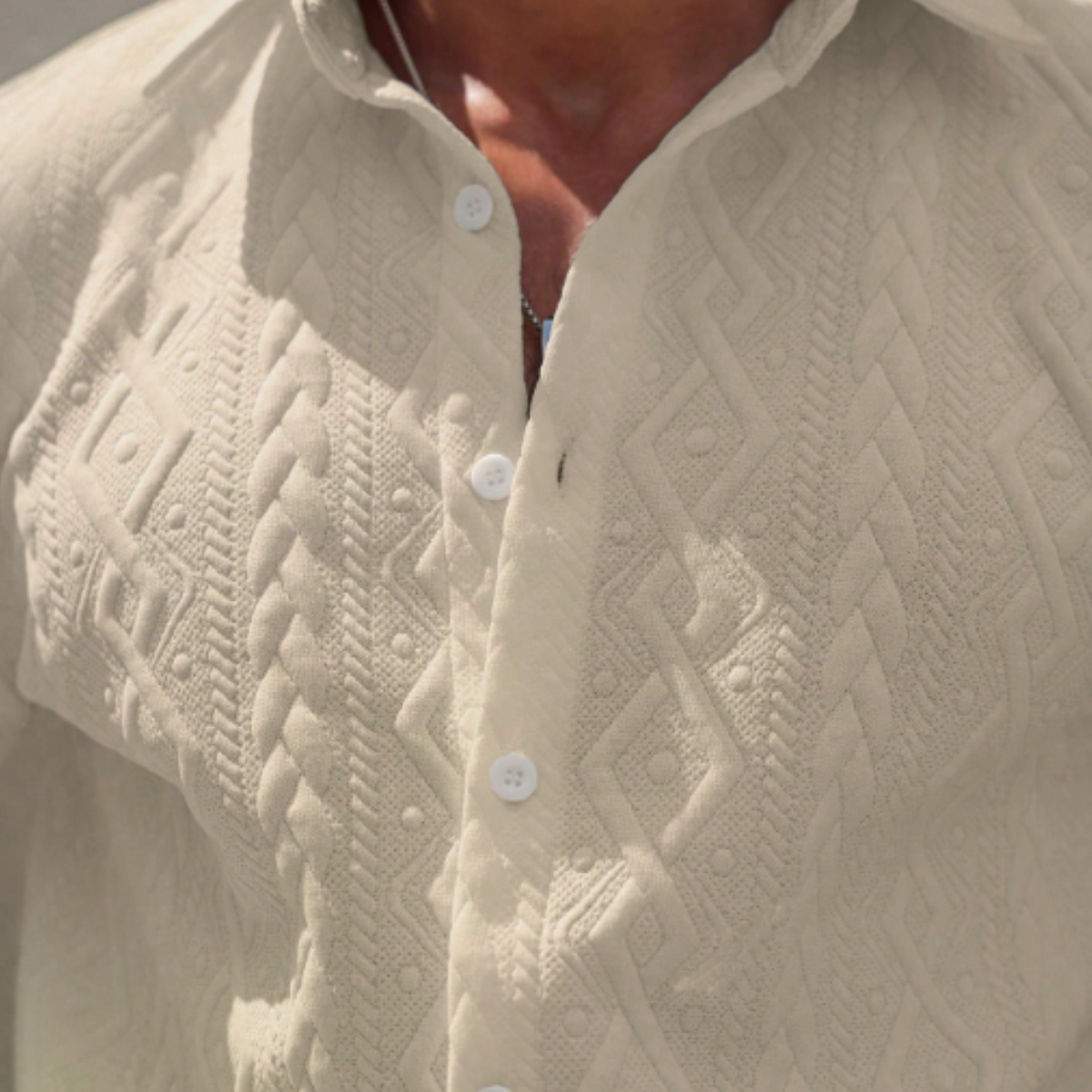 The Meadowridge Men’s Textured Summer Co Ord Set Shirt & Shorts