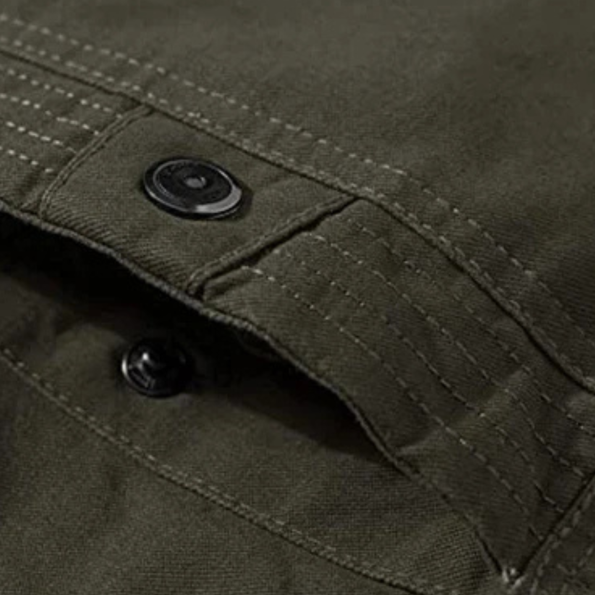 The Macerata Men’s Thermal Military Style Zip-Up Fleece Lined Jacket