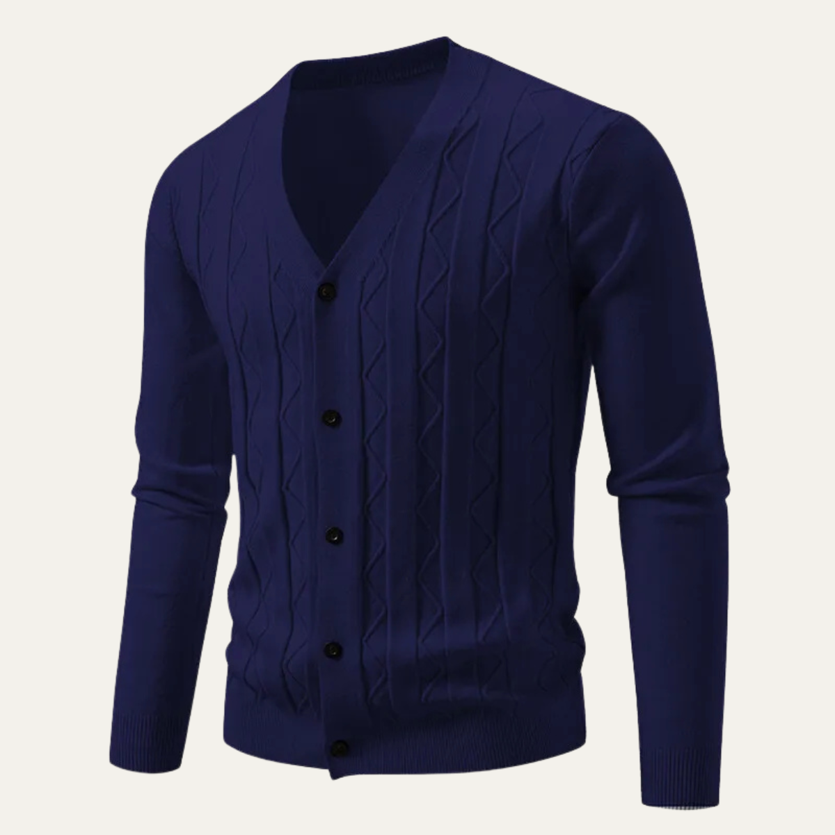 The Paisley Men's Lightweight V Neck Knit Cardigan Sweater