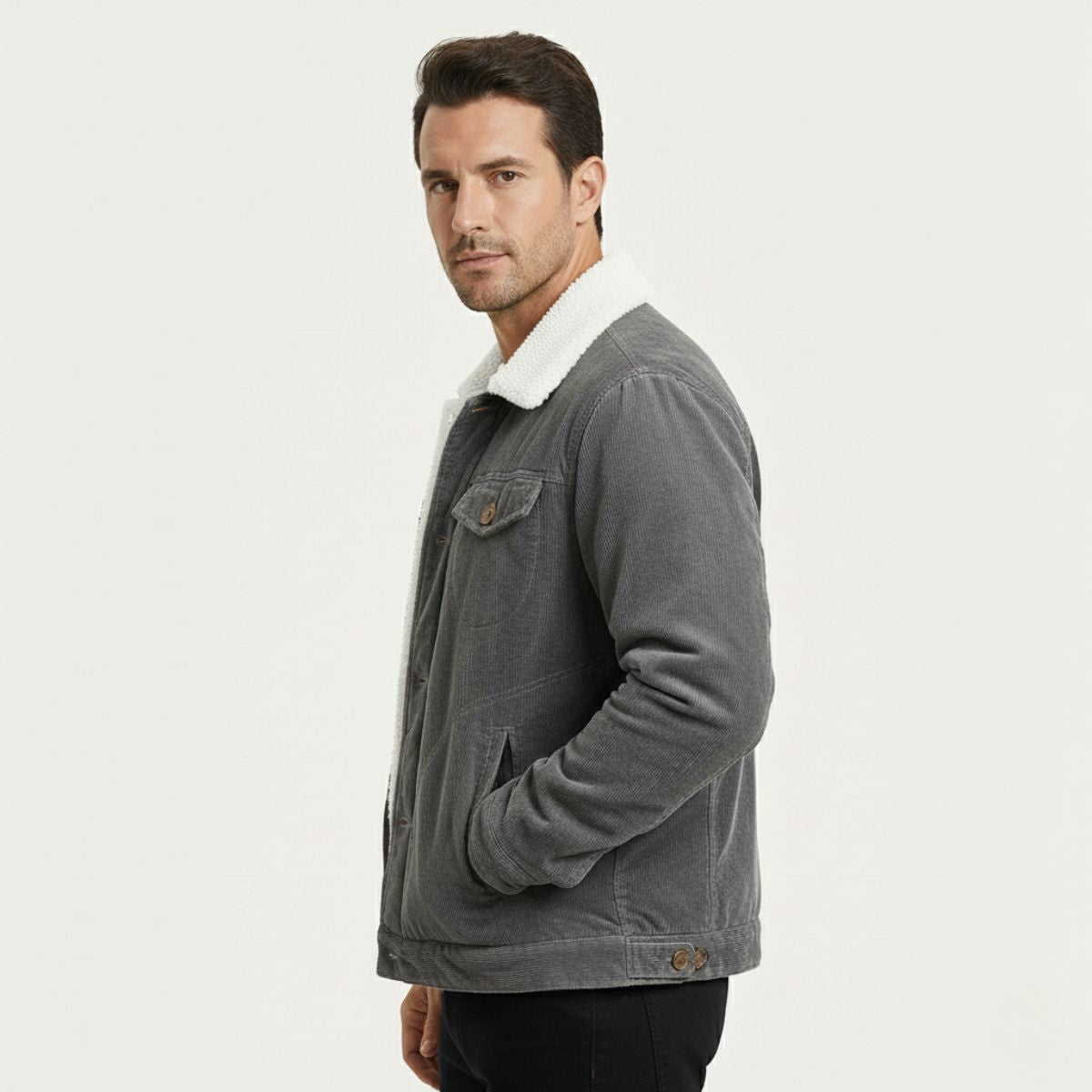 The Eversley Men's Corduroy Warm Winter Jacket