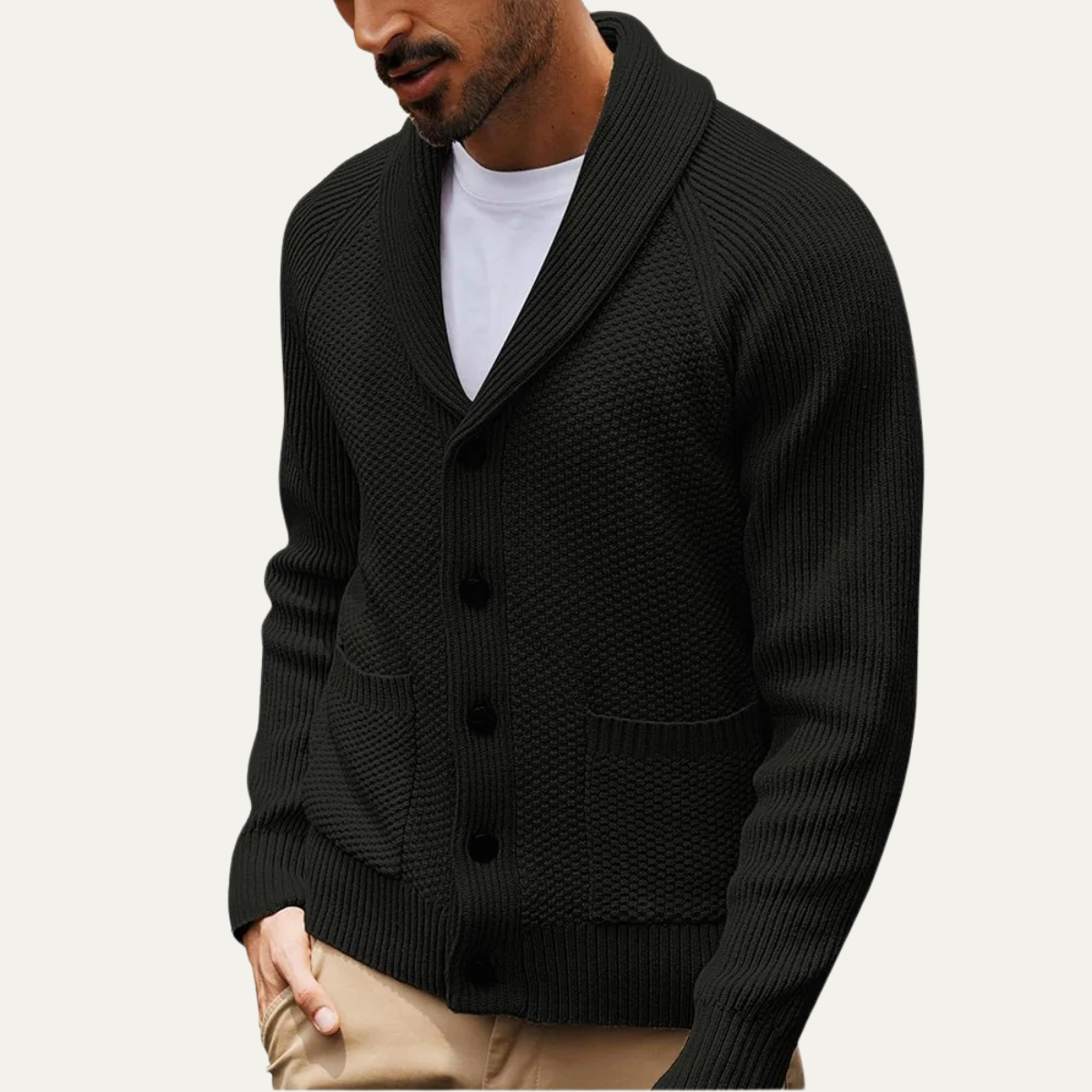 The Pembroke Men’s Shawl-Collar Button Up Cardigan
