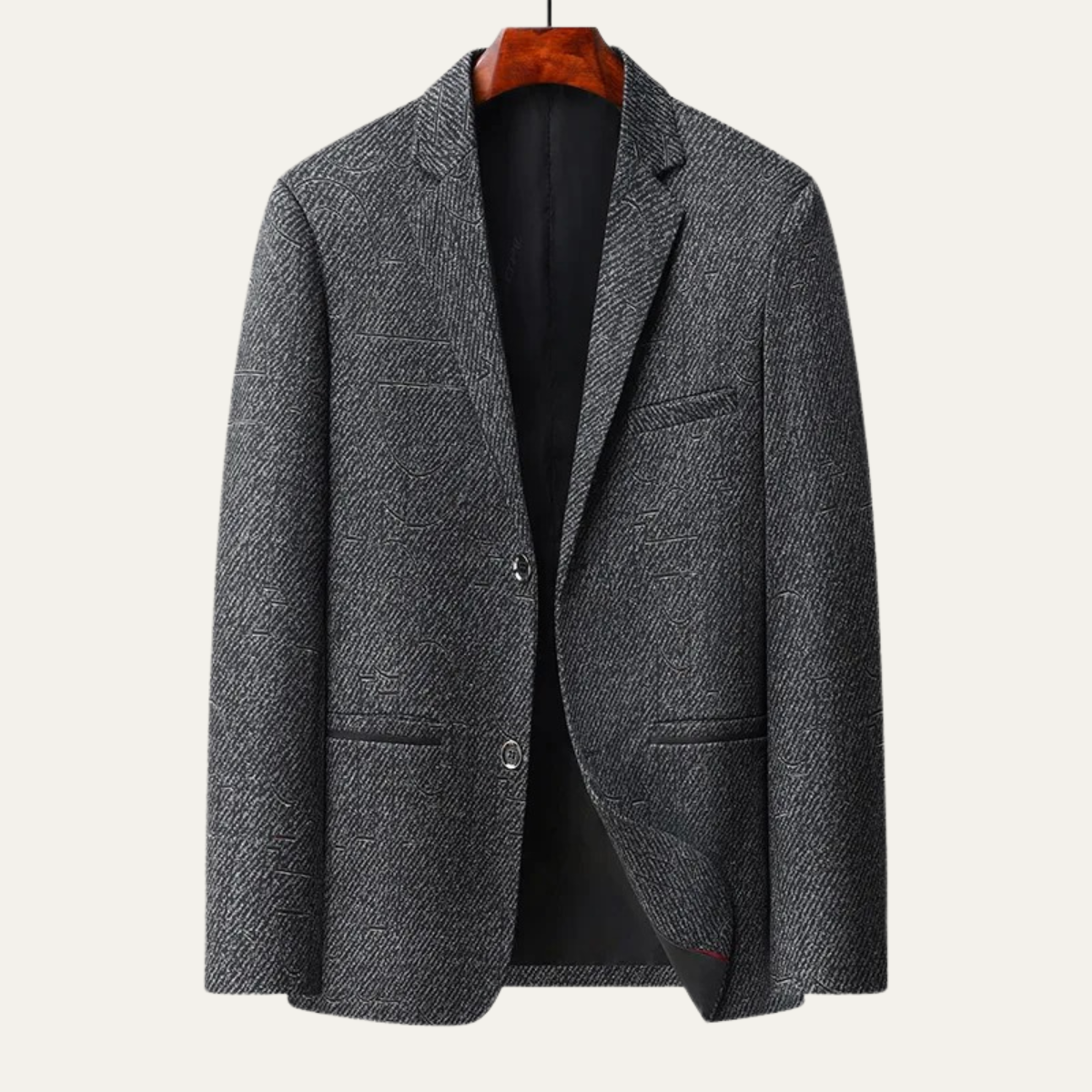 The Desenzano Men's Herringbone Slim Casual Business Blazer