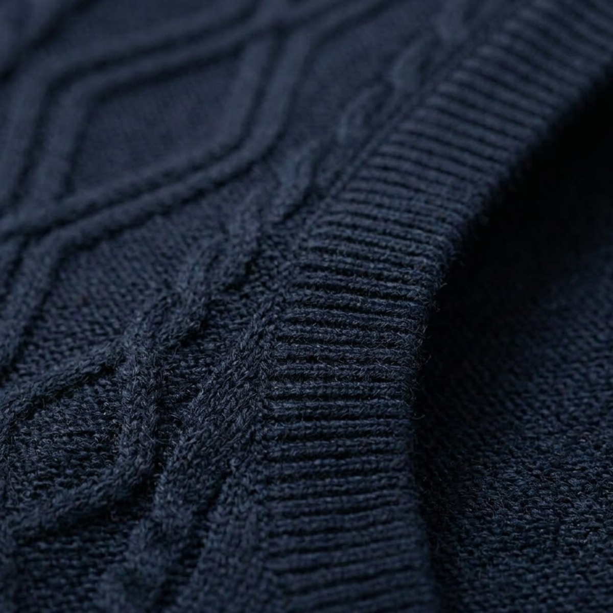 The Canazei Men’s Winter Cable Knitted V Neck Sweater Vest