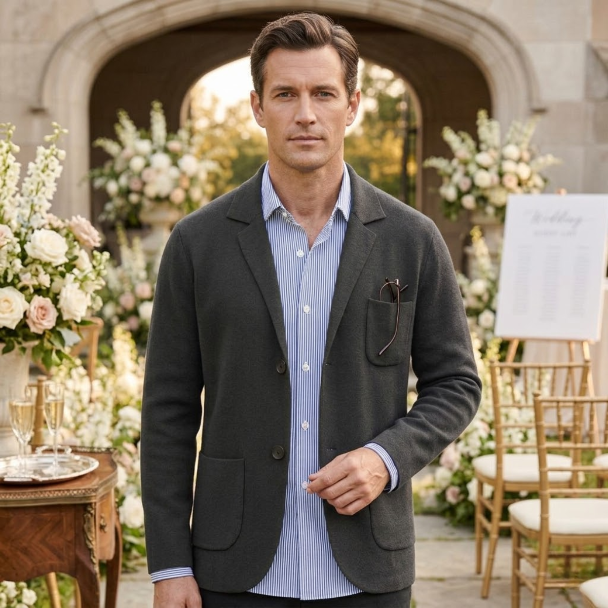The Oxford Linen Summer Blazer - Wedding Guest Men - Formal Occasions