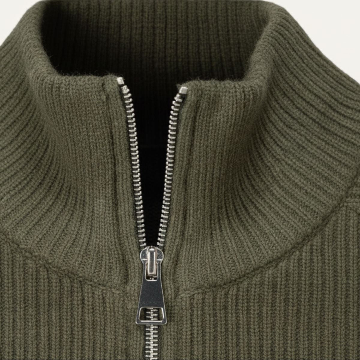 The Richmond Men’s Elegant Merino Wool Zip Up Cardigan