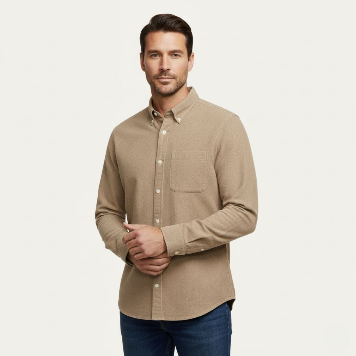 The Boston Casual Denim Shirt for Men