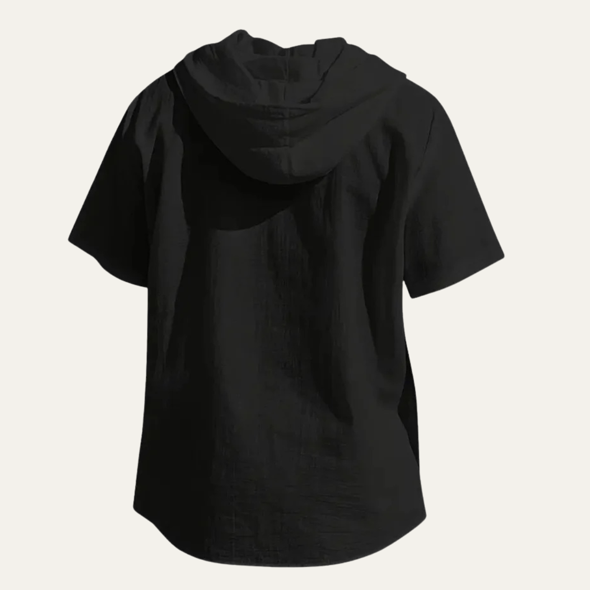 The Glenrock Men’s Cotton Linen Hooded Drawstring Casual Top