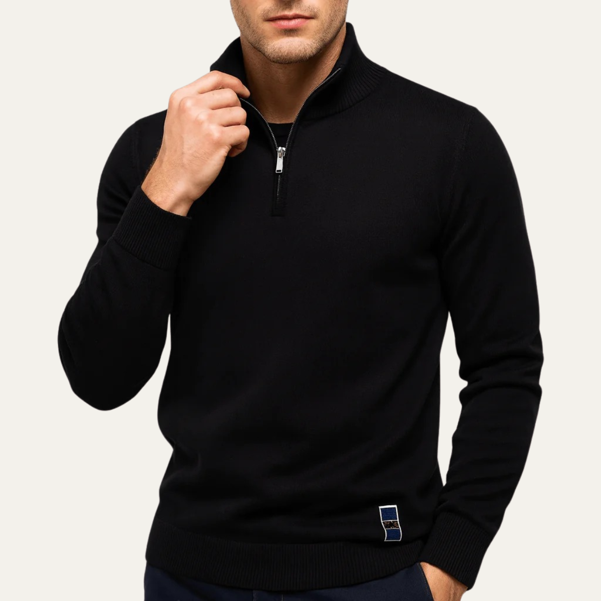 The Dartmouth Men's Half Zip Knit Smart Casual Sweater