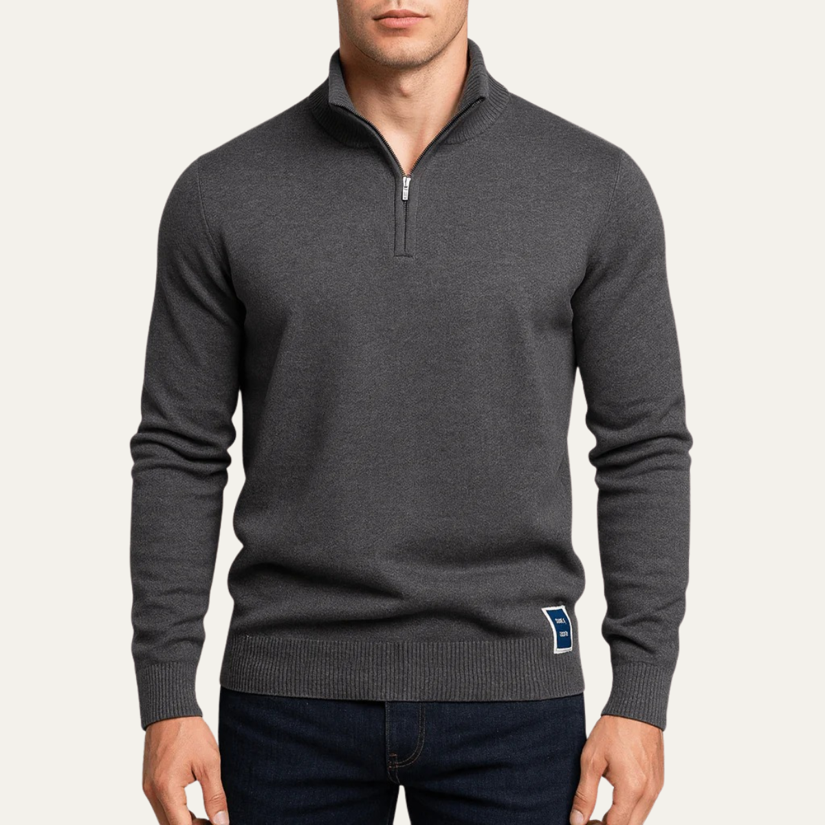 The Dartmouth Men's Half Zip Knit Smart Casual Sweater