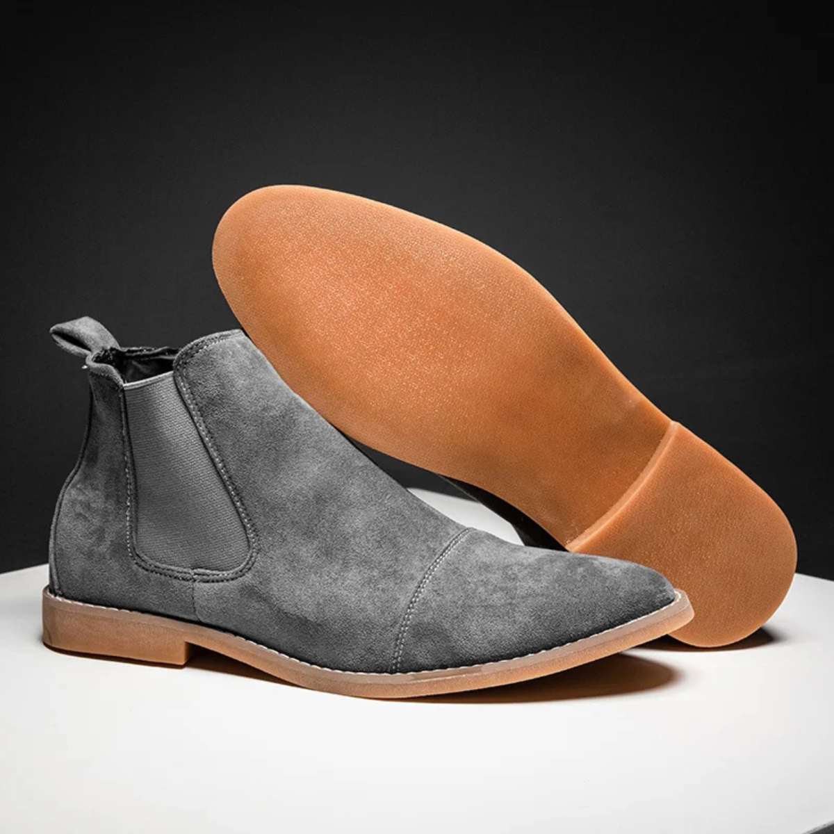 The Harris Men’s Classic Slip On Suede Chelsea Boots