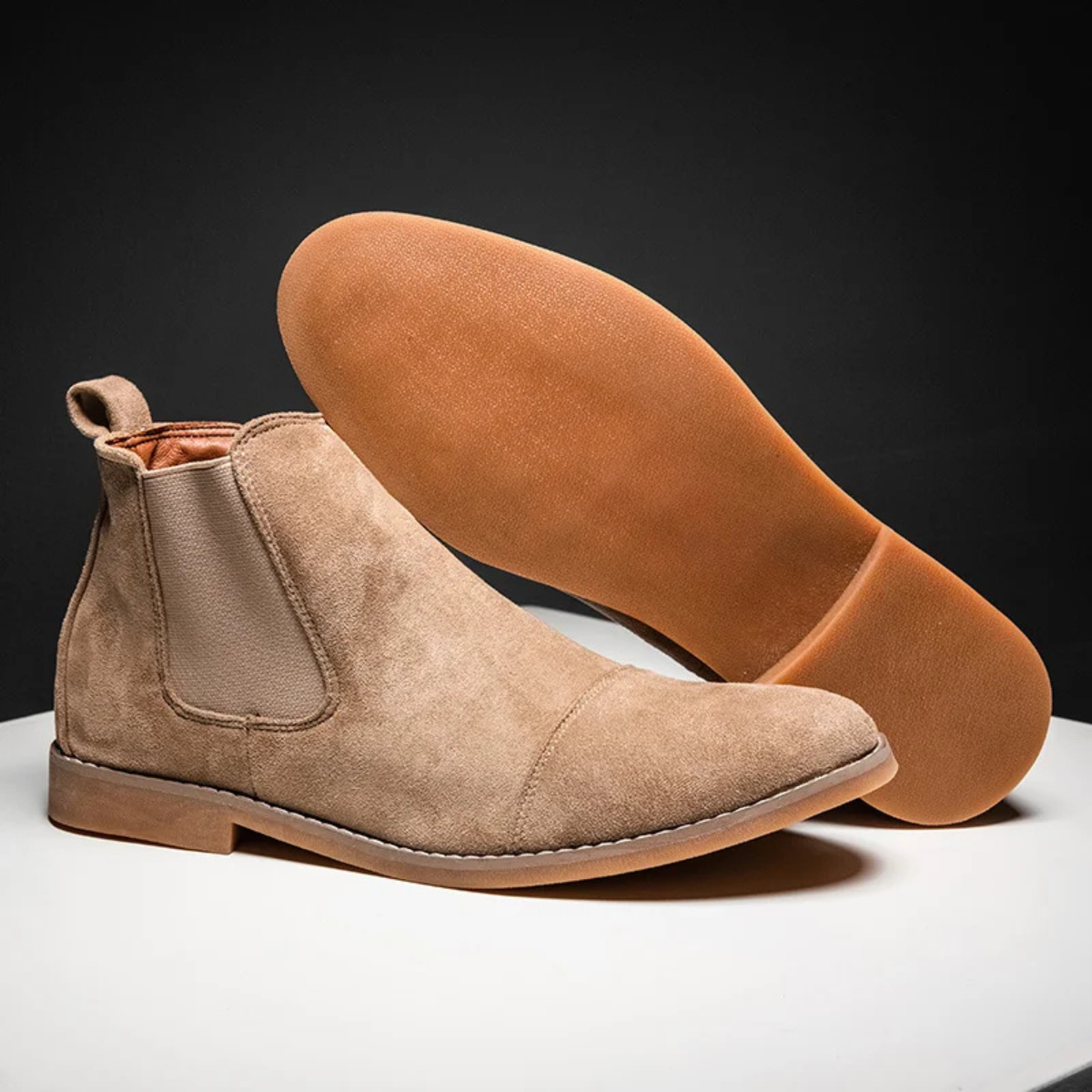 The Harris Men’s Classic Slip On Suede Chelsea Boots