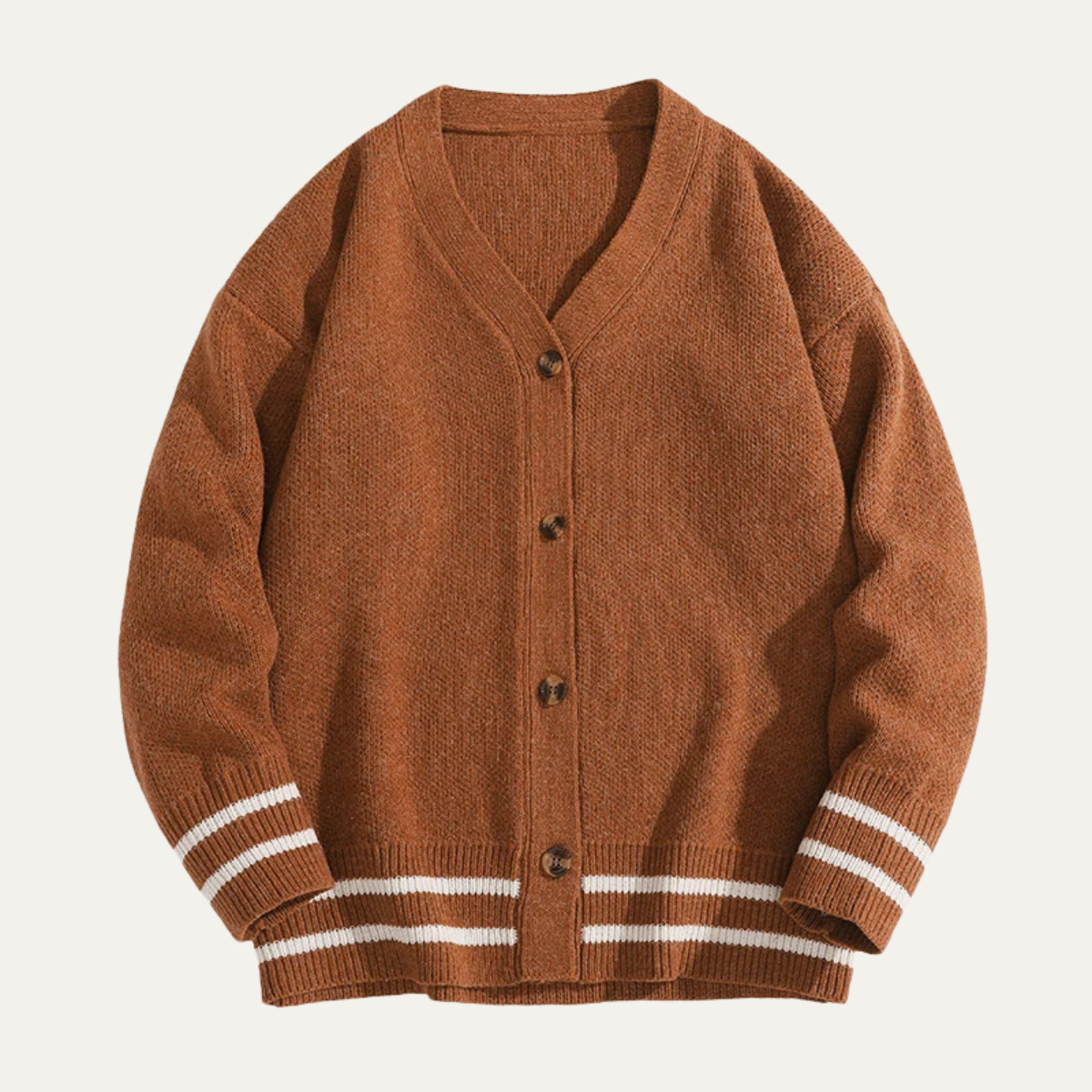 The Greenwich Men’s Button Up Streetwear V Neck Knitted Cardigan