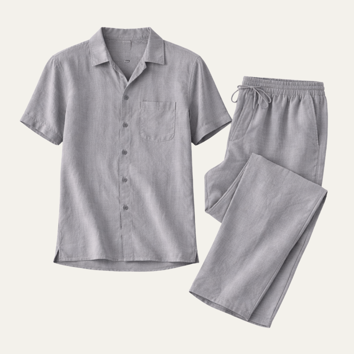 The Brookcrest Ridge Men’s Linen Casual Summer Set – Shirt & Pants