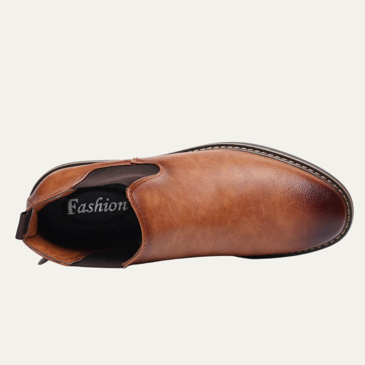 The Bradford Men's Casual Slip On Ankle Leather Chelsea Boots