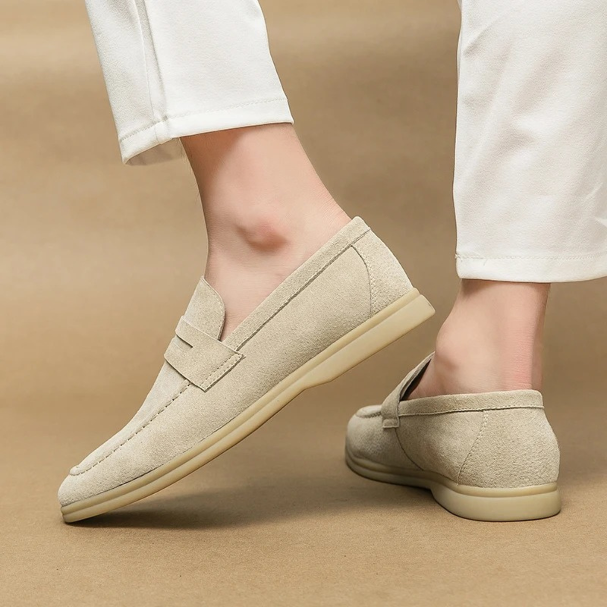 The Torquay Men’s Lightweight Casual Suede Slip On Loafers