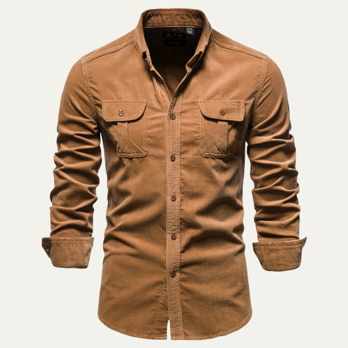 The Castellina Men’s Casual Button Up Corduroy Shirt