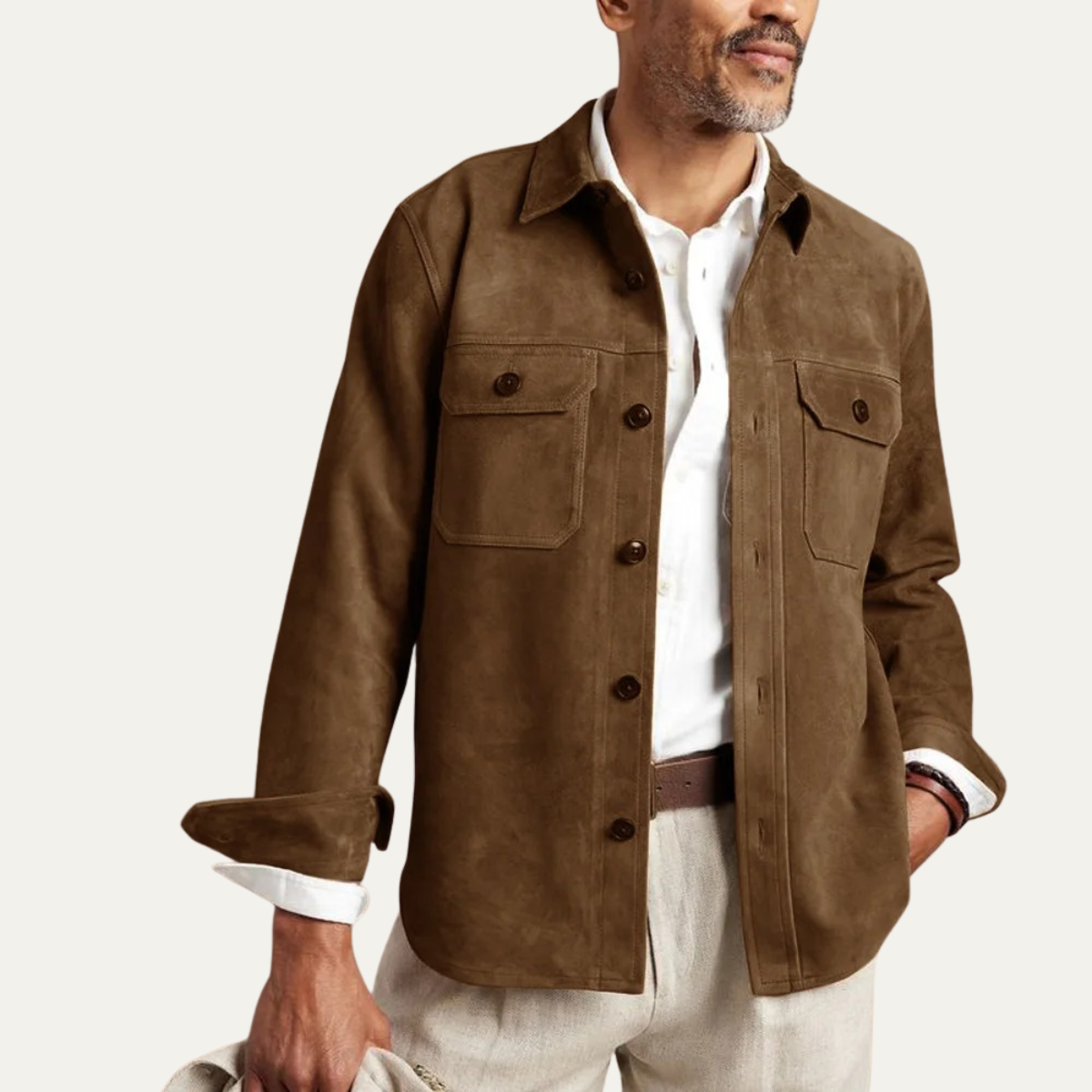 The Barrington Men’s Casual Overshirt Jacket