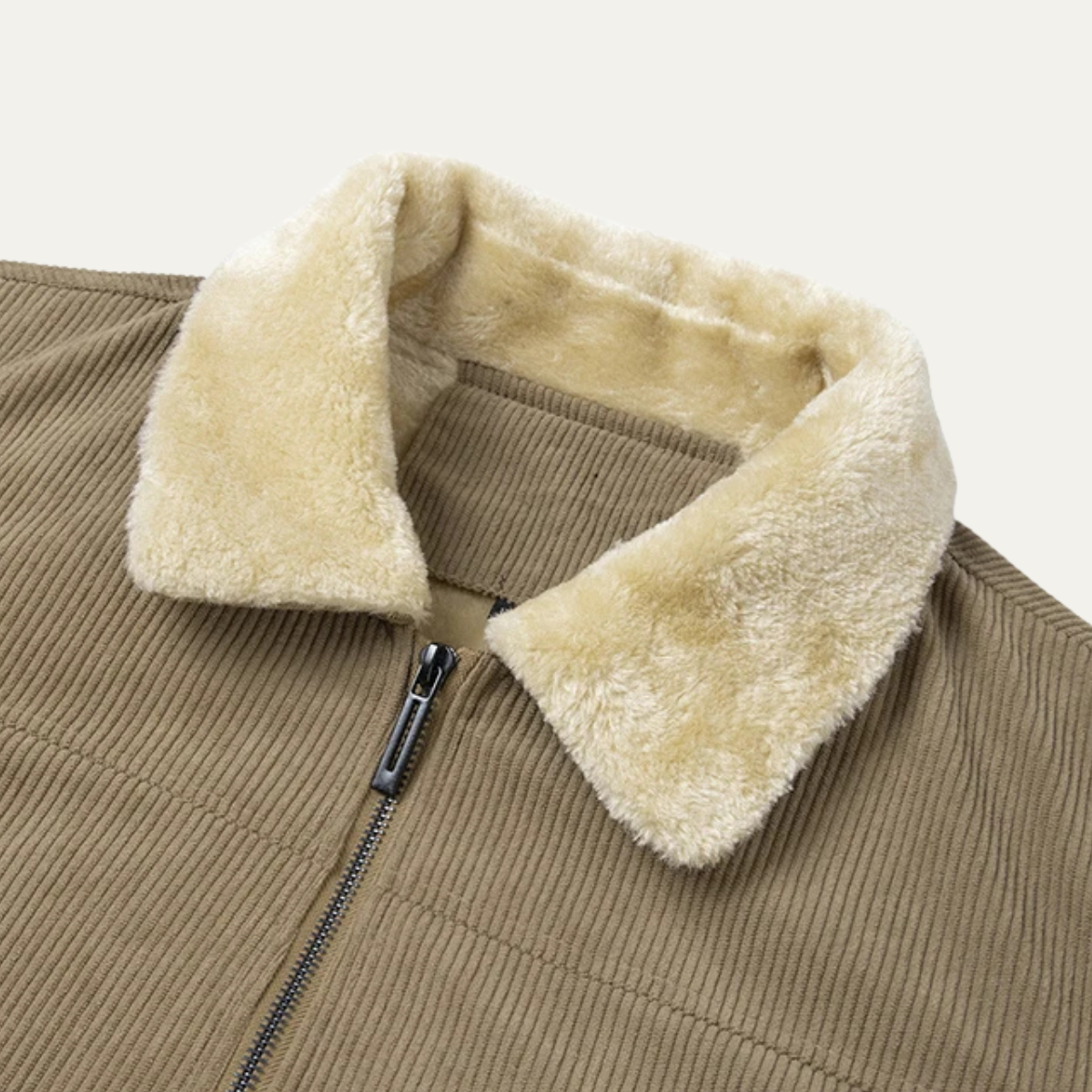 The Montalto Men’s Corduroy Fleece Lined Jacket with Sherpa Collar