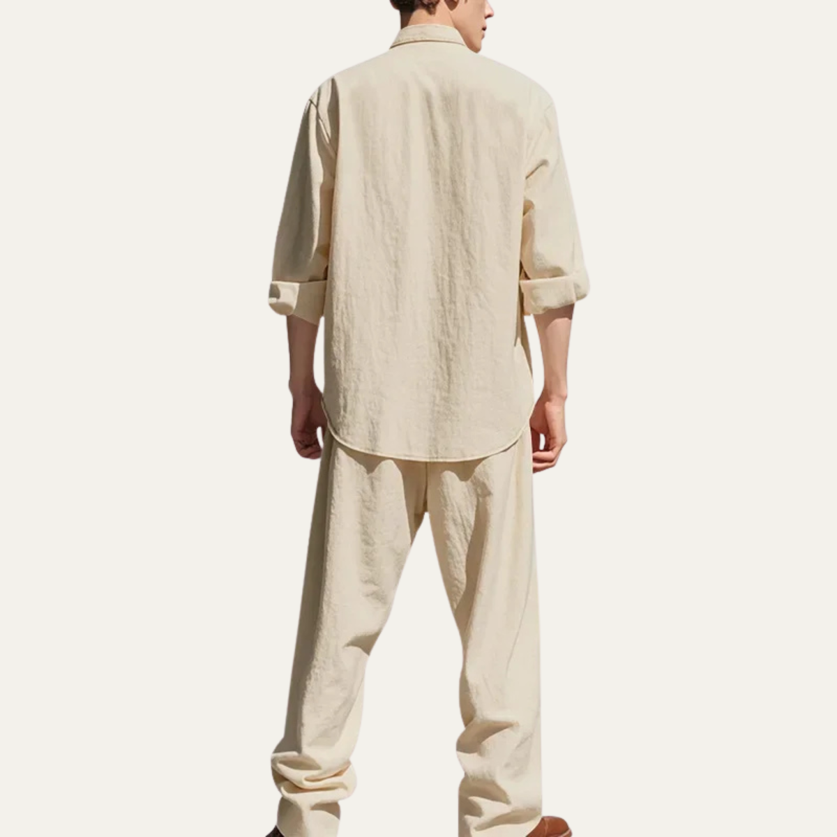 The Meadowwood Men’s Casual Linen Two Piece Set – Shirt & Pants