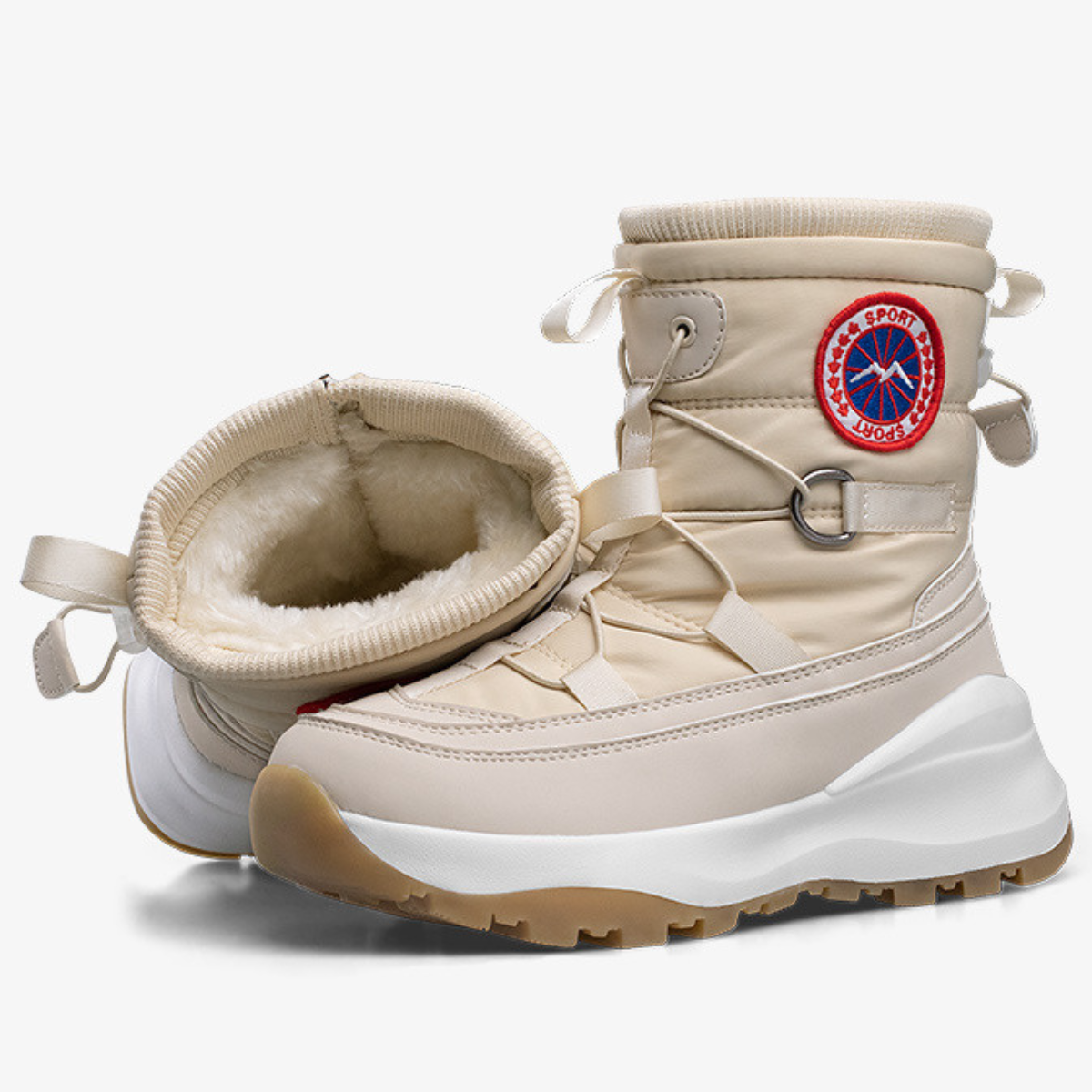 The Ostiense Men’s Fur Lined Anti Slip Outdoor High Top Snow Boots