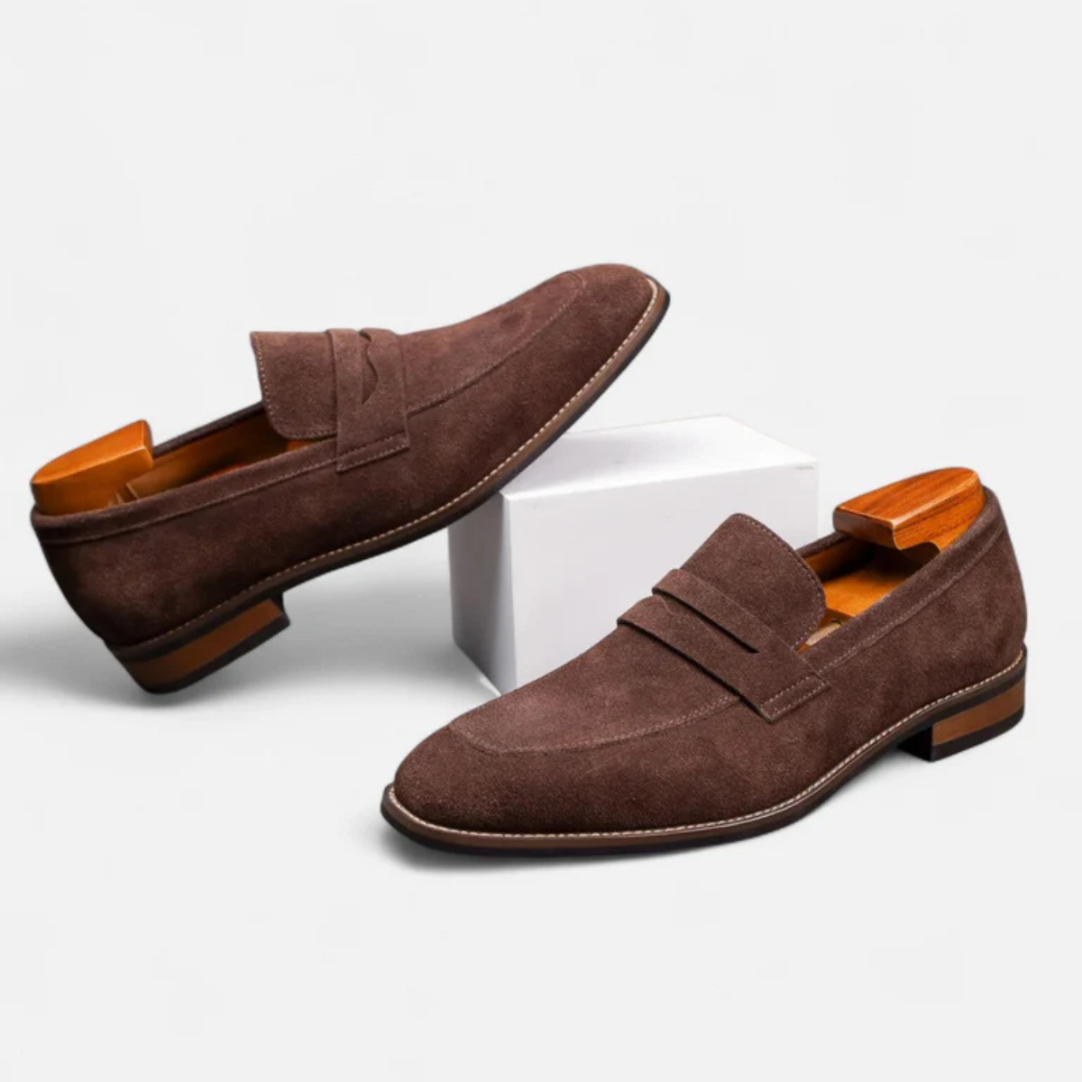 The Brighton Men’s Classic Slip On Penny Loafers
