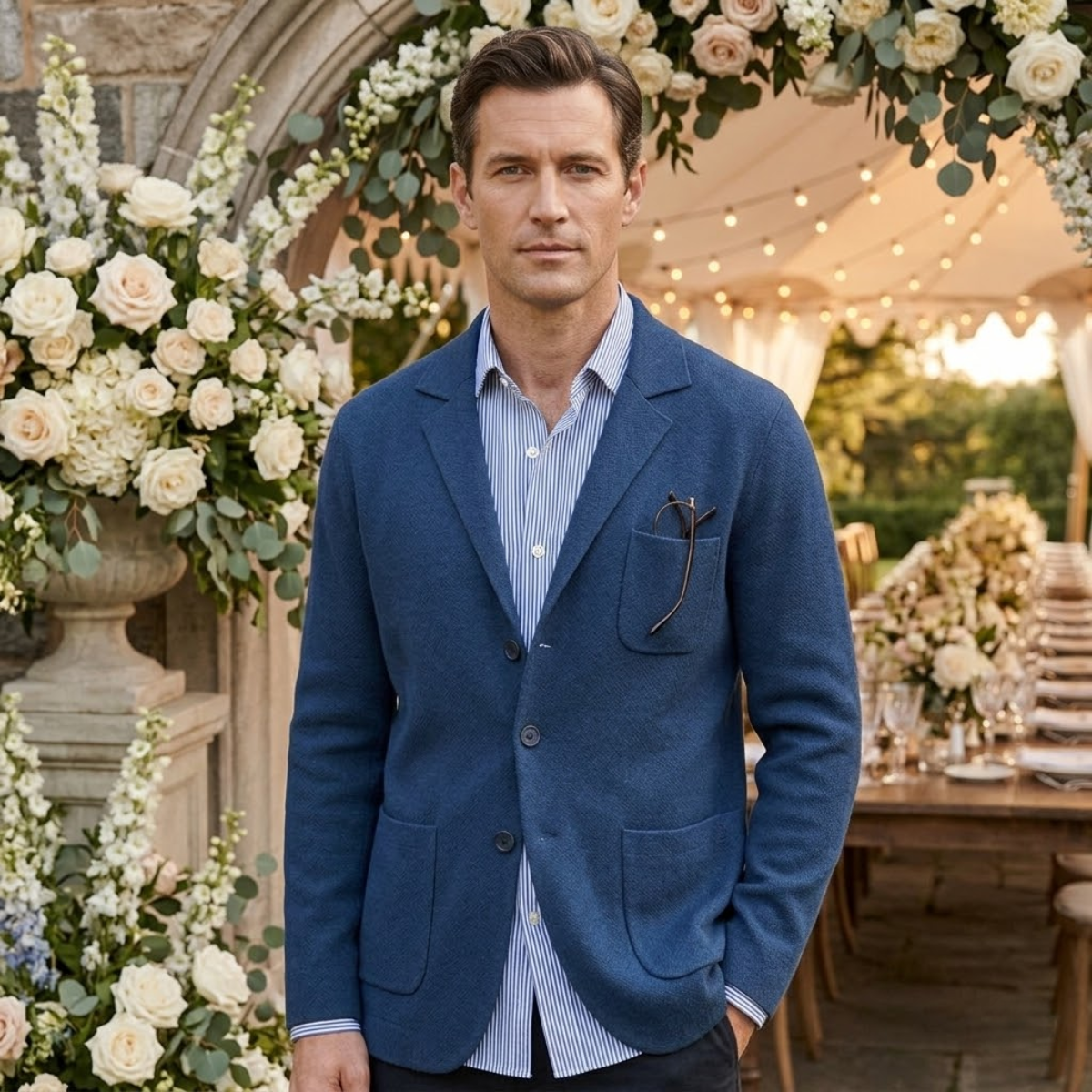 The Oxford Linen Summer Blazer - Wedding Guest Men - Formal Occasions