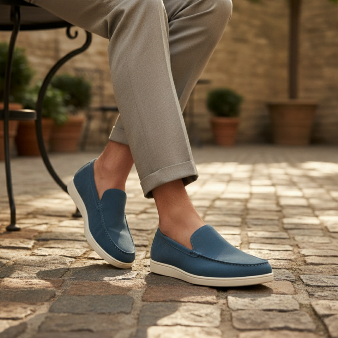 The Ashbourne Suede Loafers for Men