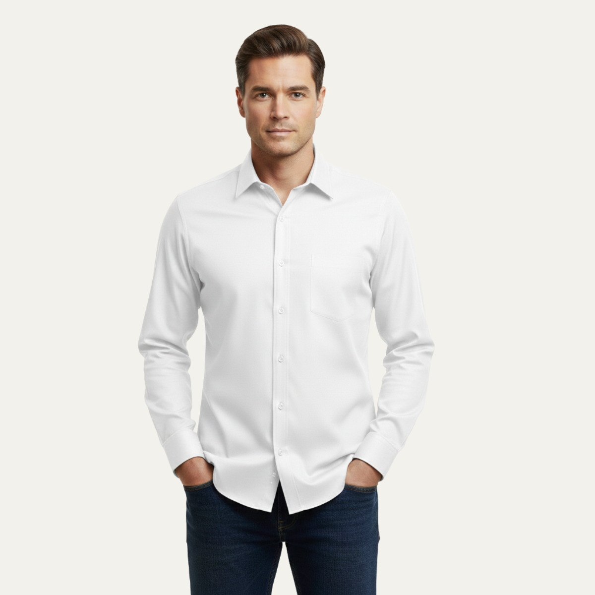 The Kensington Satin Cotton Men’s Formal Shirt