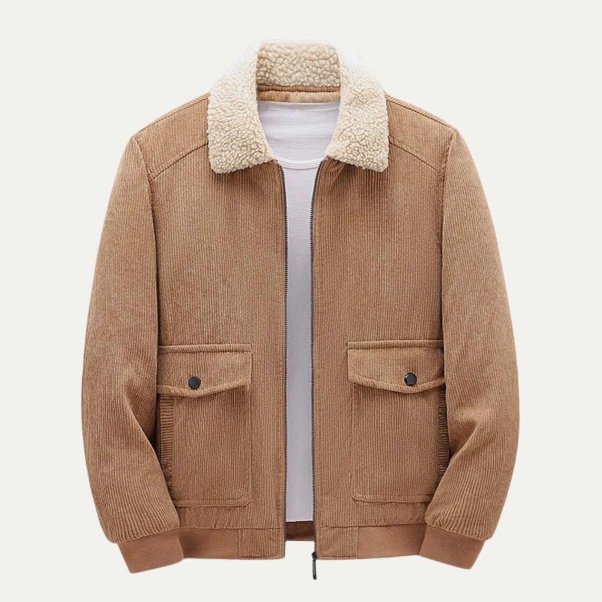 The Positano Men’s Corduroy Sherpa Lined Jacket