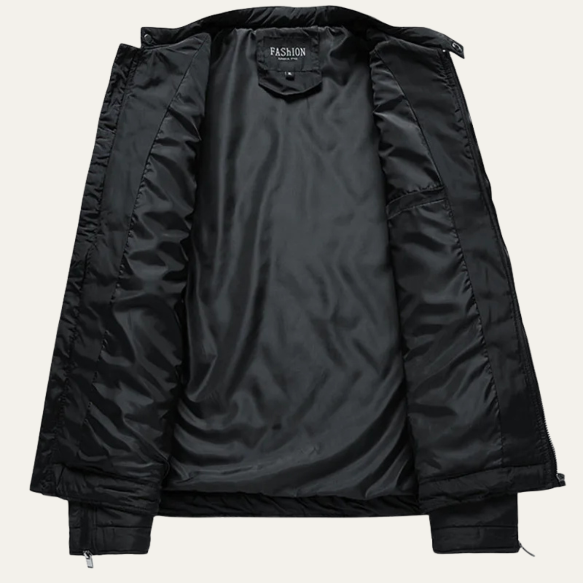 The Crestfall Men’s Warm Padded Zip Up Quilted Jacket