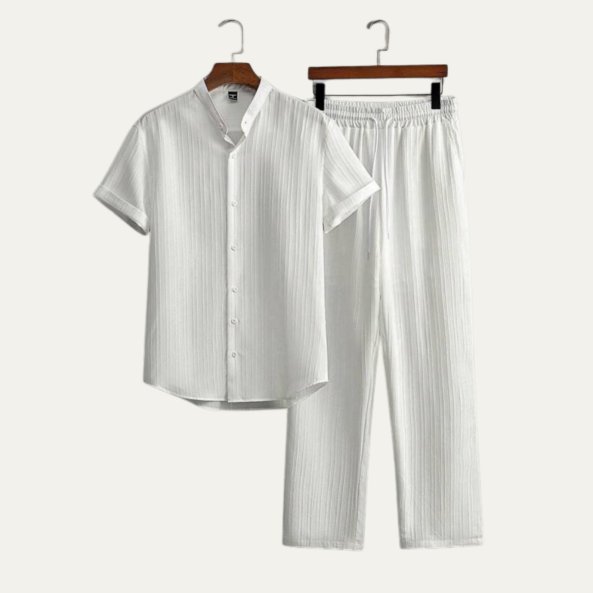 The Pinewater Men’s Linen Summer Trendy Set – Shirt & Pants