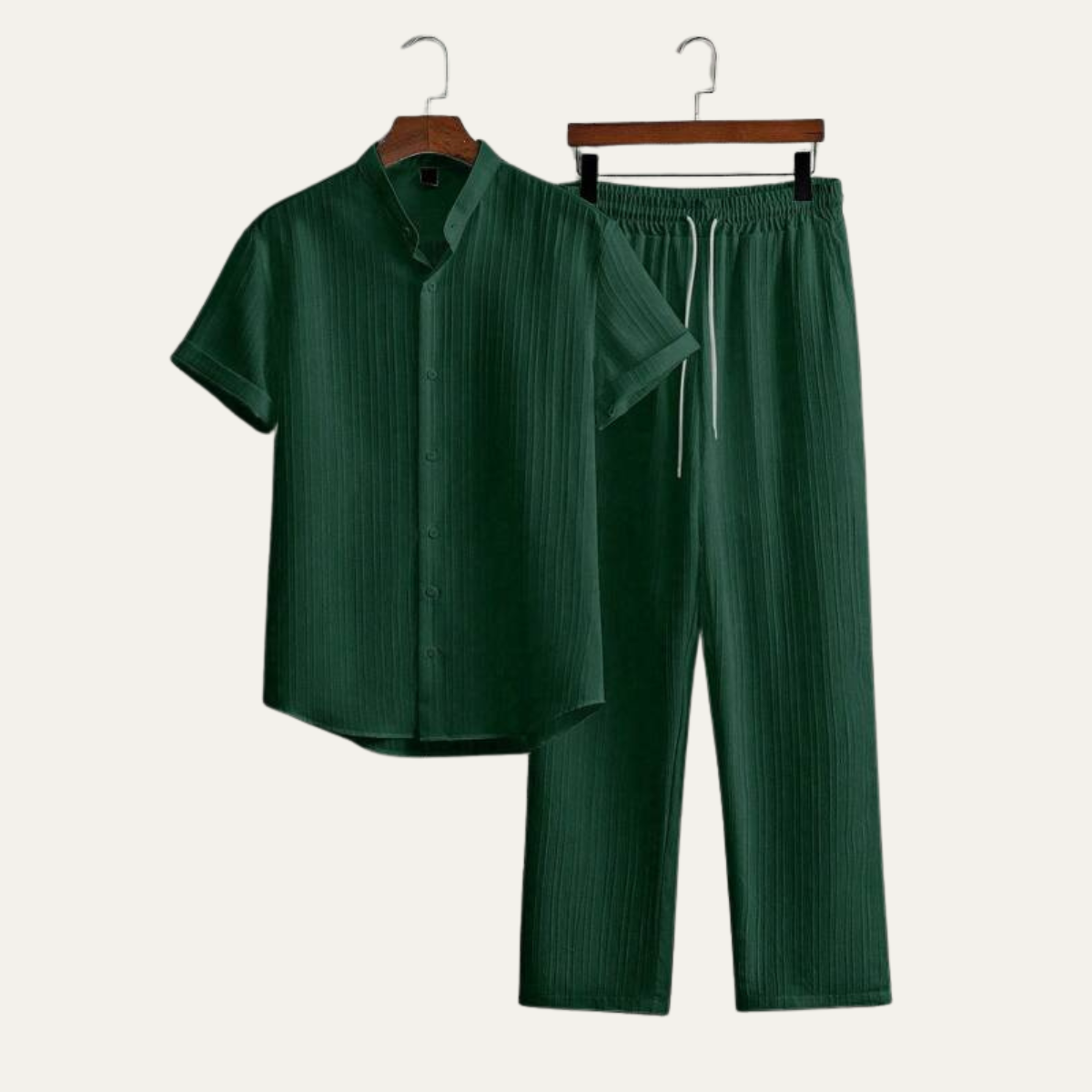 The Pinewater Men’s Linen Summer Trendy Set – Shirt & Pants