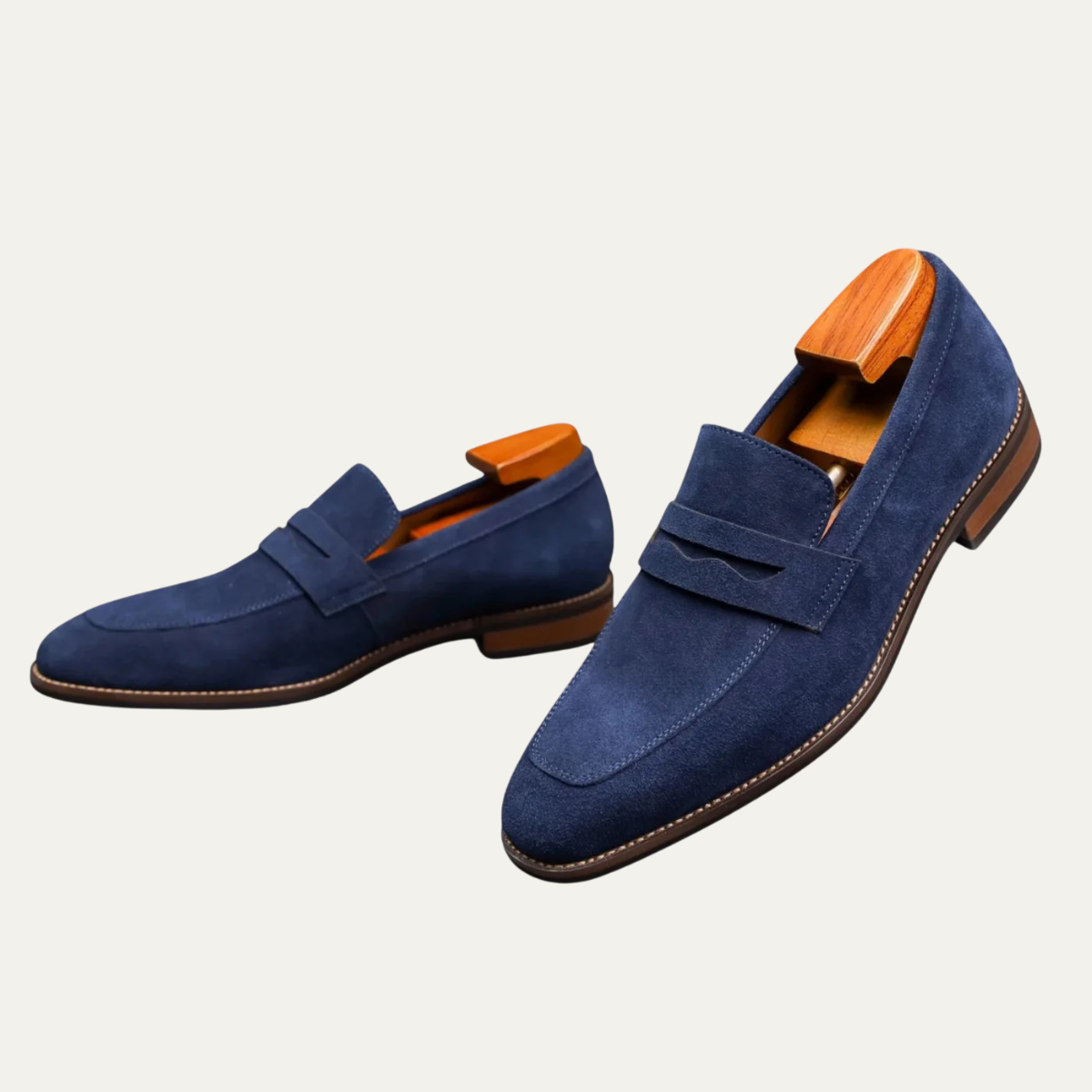 The Limone Men’s Classes Suede Penny Comfort Loafers