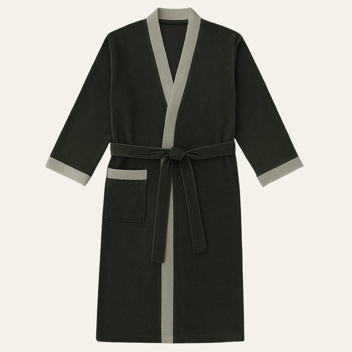 The Dulwich Men's Elegant Kimono Lightweight Spa Bathrobe with Belt