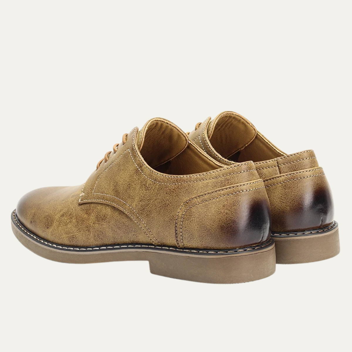 The Monopoli Men’s Lace Up Casual Oxford Leather Shoes