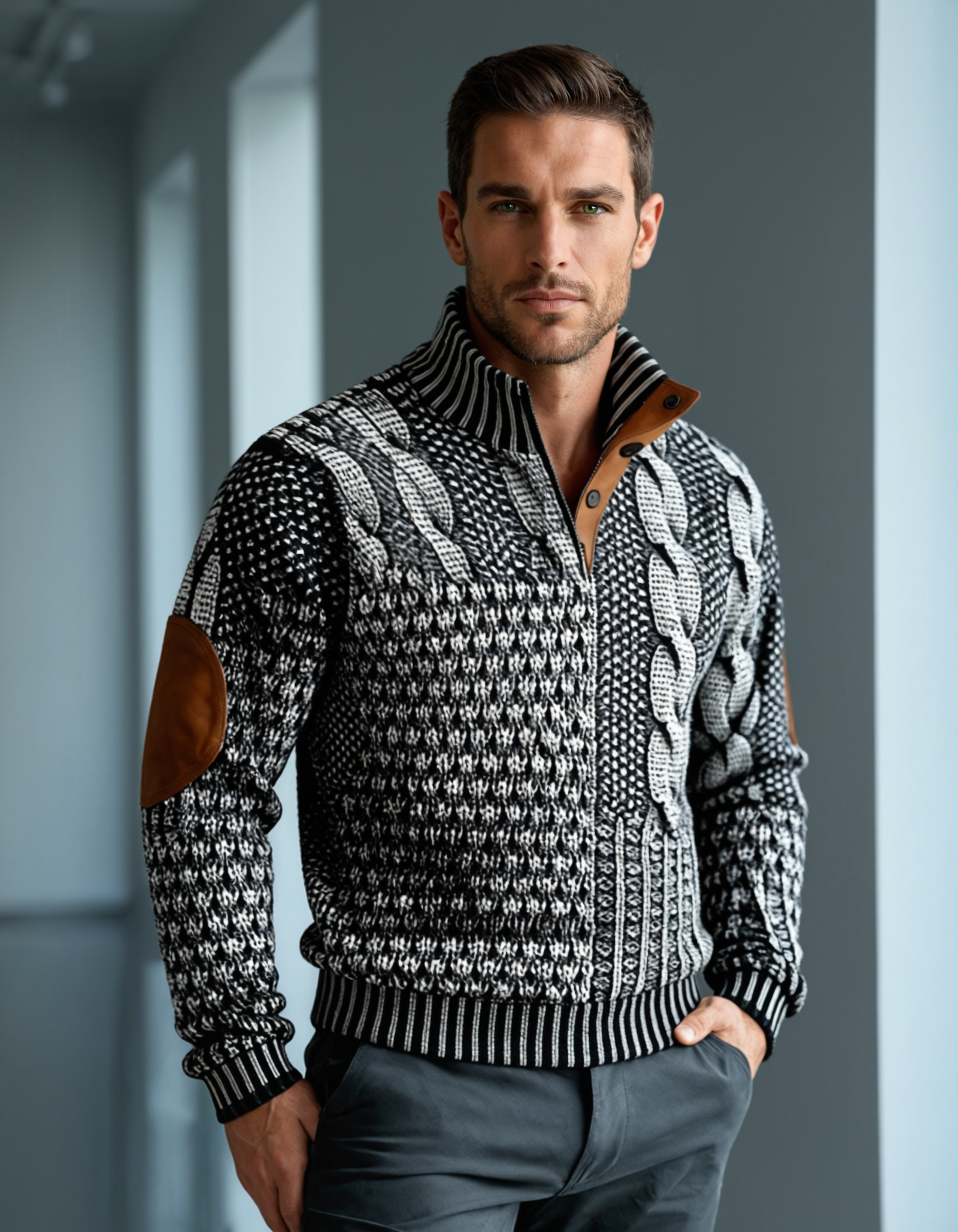 The Kingsley Men’s Luxury Cashmere Knit Sweater